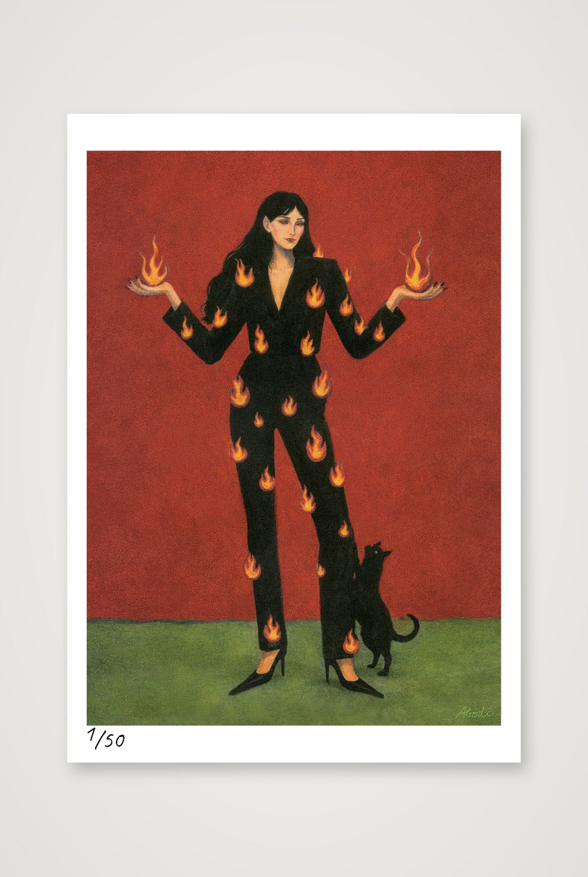 The Fire — 70×100cm, 28×39" Print only