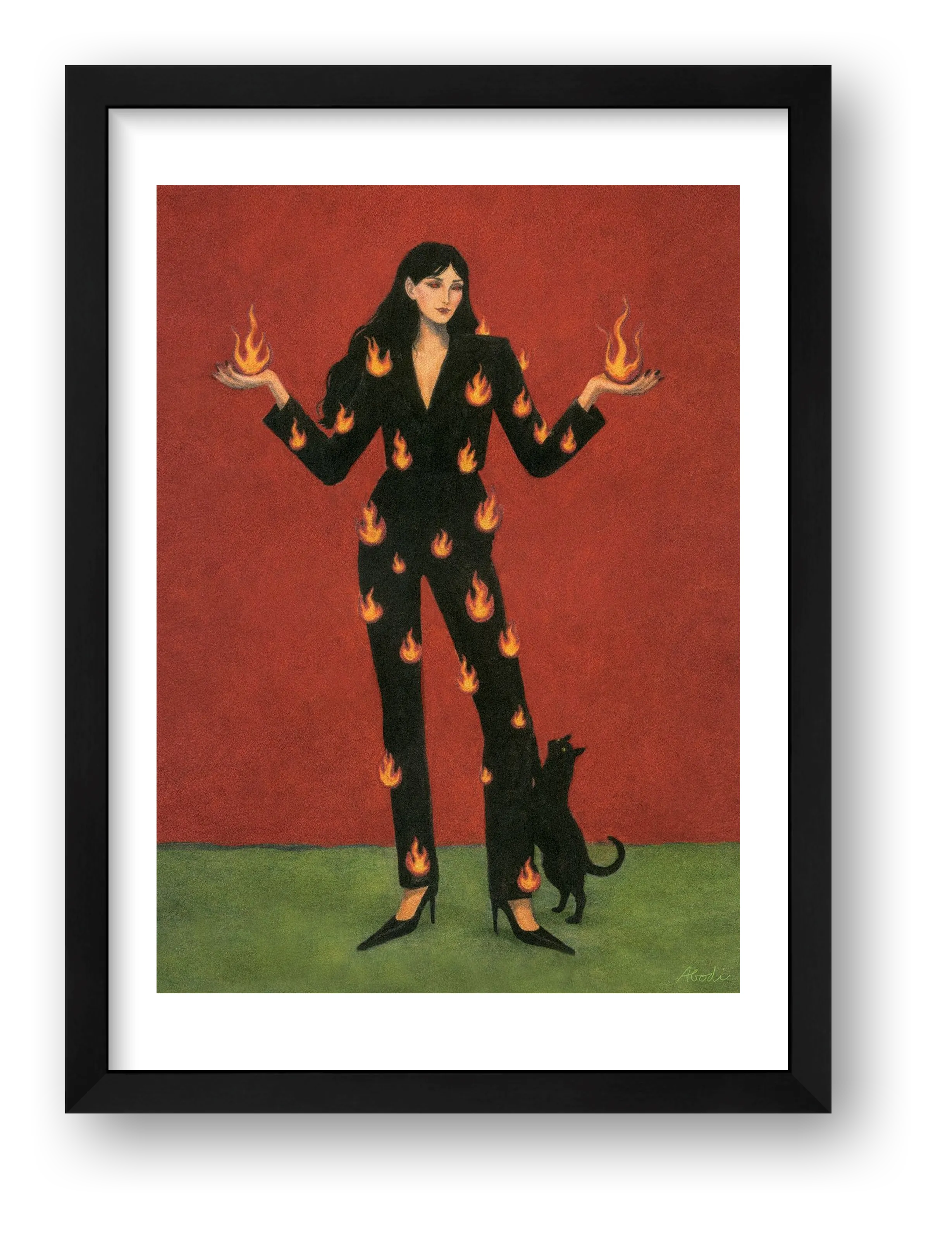 The Fire — framed